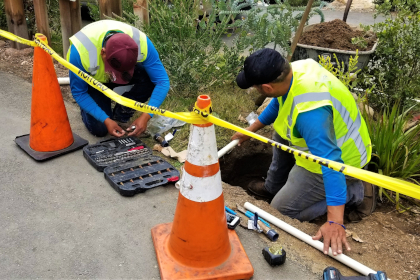 plumbing underground